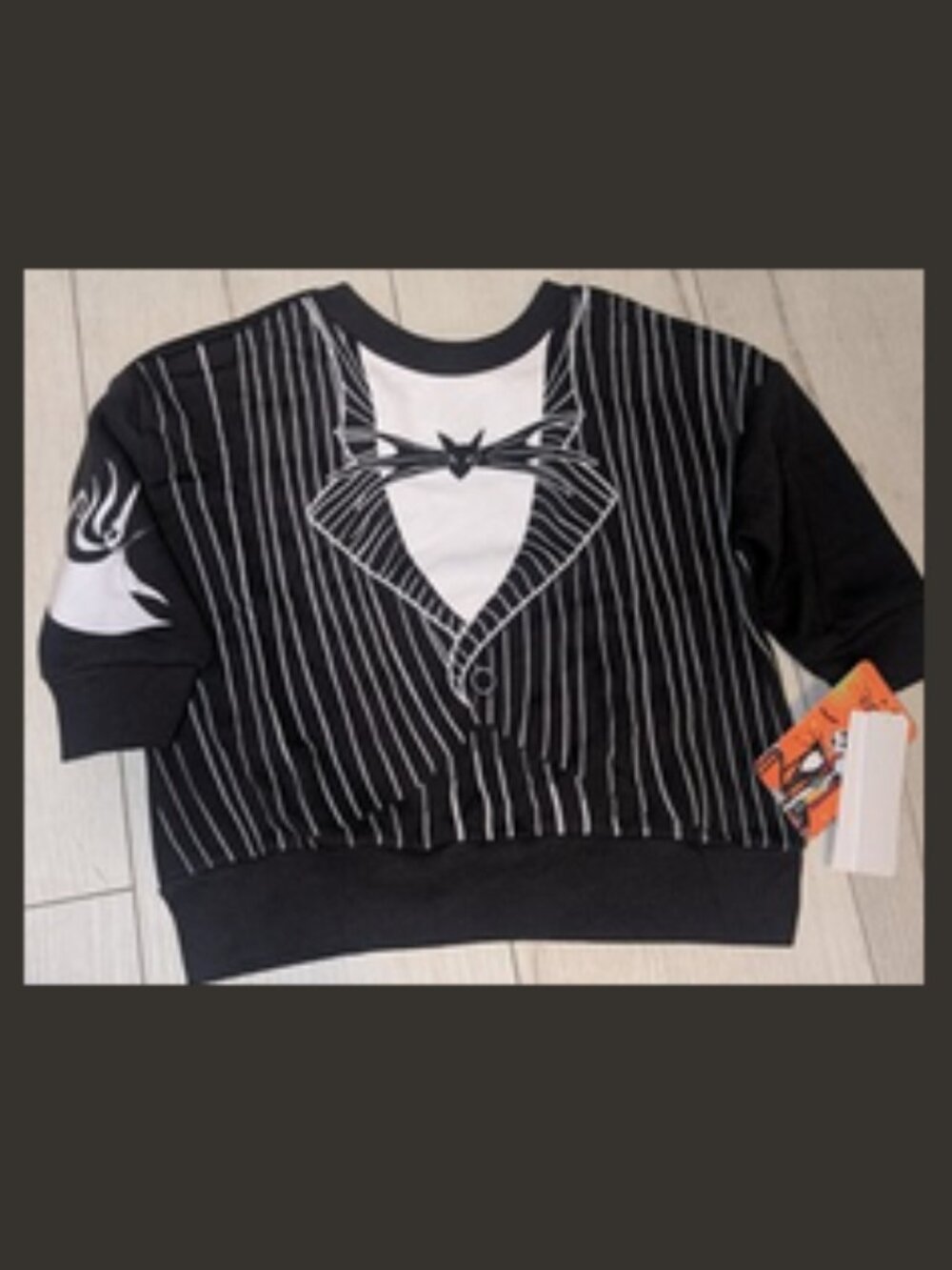 NWT Nightmare Before Christmas Jack Skellington Unisex Baby Sweat Shirt Sz 18M